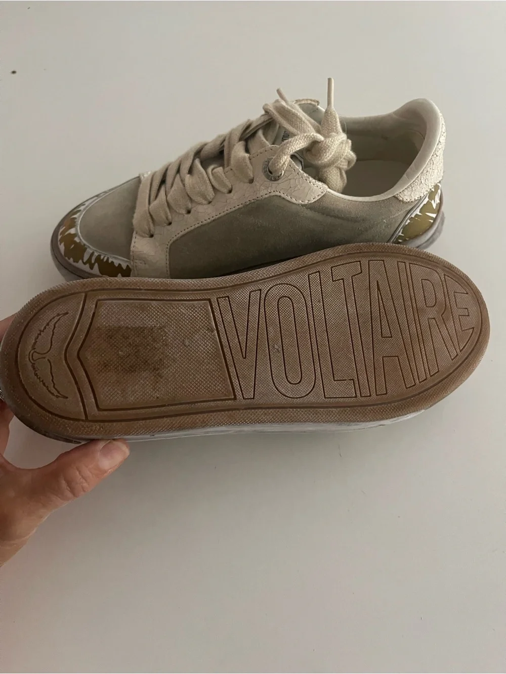 Zadig & Voltaire Basses Fly Wings Cracked • Sneakers Women’s Size 37